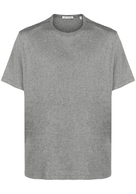 T-shirt girocollo in grigio Our legacy - uomo